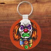 Porte-clés Visage de clown malin (Recto)