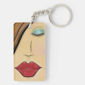 Porte-clés Visage de femme (Dos)