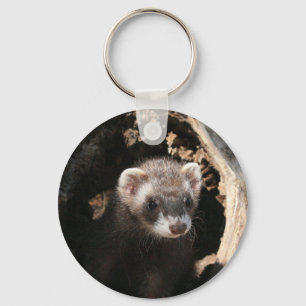Porte-clés Visage de furet