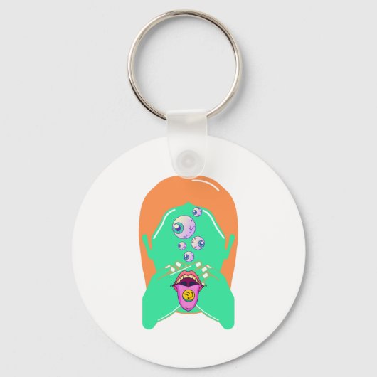 Porte-clés visage de monstre (Recto)