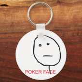 Porte-clés Visage de poker (Recto)