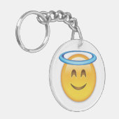 Porte-clés Visage de sourire avec le halo Emoji (Devant gauche)
