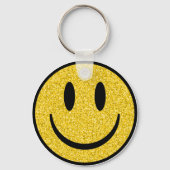 Porte-clés Visage de sourire parties scintillant (Verso)