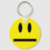 Porte-clés Visage de sourire vide (Verso)