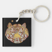 Porte-clés visage de tigre (Dos)