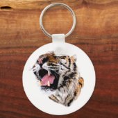 Porte-clés Visage de tigre motivant (Recto)