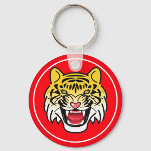 Porte-clés Visage de Tigre Souriant Art-21876