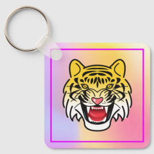 Porte-clés Visage de Tigre Souriant Art-21876