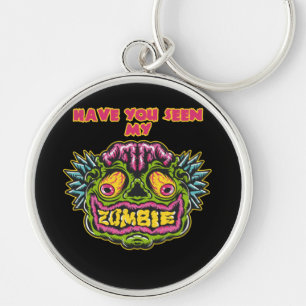 Porte-clés Visage de Zombie Rigolo