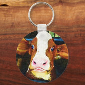 Porte-clés Visage drôle de vache (Recto)