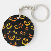 Porte-clés Visage du Citrouille Jack-o'-lantern (Dos)