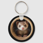 Porte-clés Visage du Ferret de bébé - Ferrets mignons (Recto)