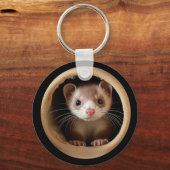 Porte-clés Visage du Ferret de bébé - Ferrets mignons (Recto)