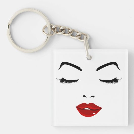 Porte-clés Visage élégant (Devant)