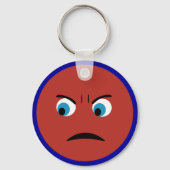 Porte-clés Visage en colère (Recto)