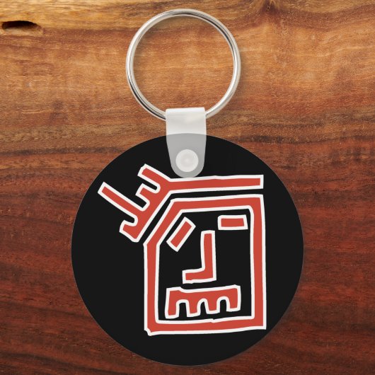 Porte-clés Visage funk (Recto)