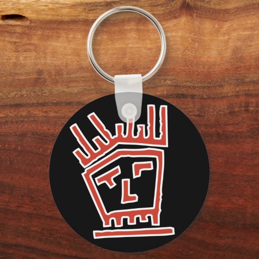 Porte-clés Visage funk (Recto)