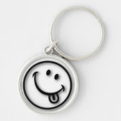 Porte-clés Visage Heureux Mignon Expression Langue Esthétique (Devant)