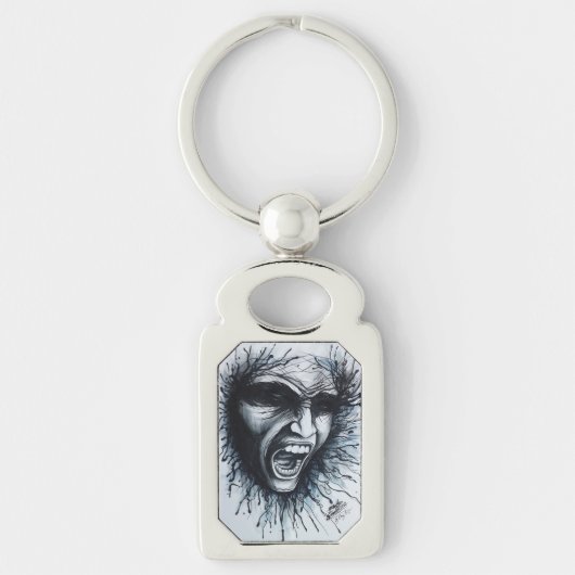 Porte-clés Visage hurlant (Devant)