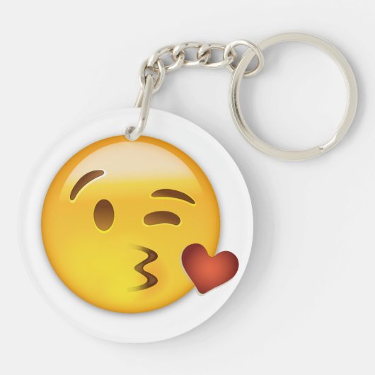 Porte-clés Visage jetant un baiser Emoji (Dos)
