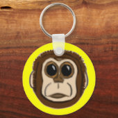 Porte-clés Visage Keychain de singe (Recto)