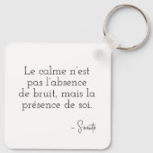 Porte-clés Visage paisible en pixel art (Dos)
