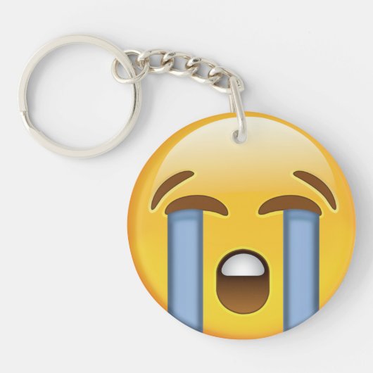 Porte-clés Visage pleurant fort Emoji (Devant)