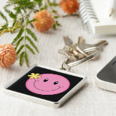 Porte-clés Visage rose (Côté)