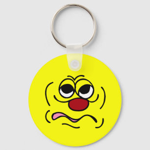 Porte-clés Visage somnolent Grumpey