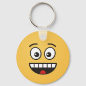 Porte-clés Visage souriant avec bouche ouverte (Recto)
