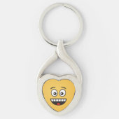 Porte-clés Visage souriant avec bouche ouverte (Devant)