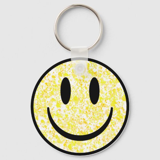 Porte-clés Visage souriant éclaboussé (Recto)