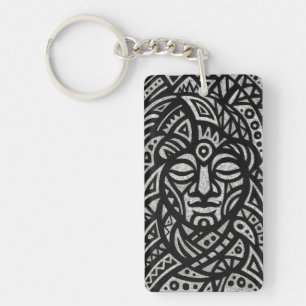Porte-clés Visage tribal