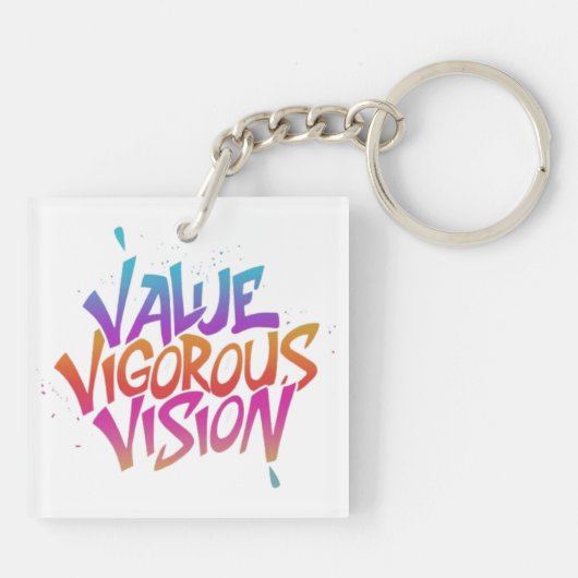 Porte-clés Vision de la valeur (Dos)