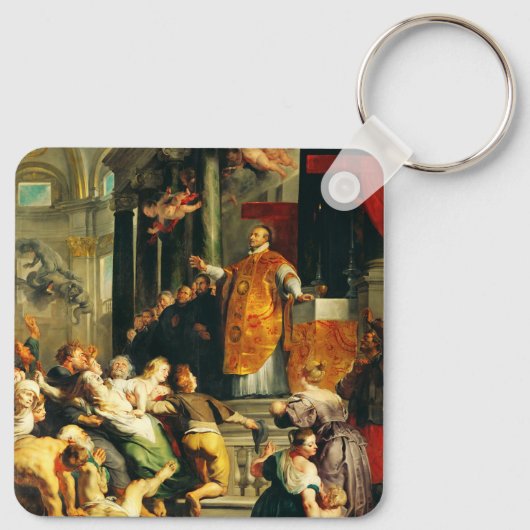 Porte-clés Visions d'Ignace par Peter Paul Rubens (Dos)