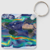 Porte-clés Visualisation Des Vents Mondiaux. (Dos)