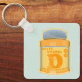 Porte-clés Vitamine D capsules santé et bien-être (Recto)