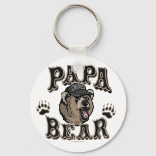Porte-clés Vitesse de fête des pères d'ours de papa