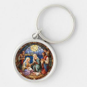Porte-clés Vitraux de la Nativité de Noël