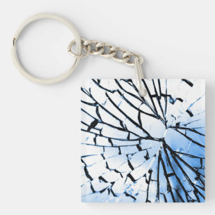 Porte-clés vitre cassée