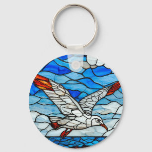 Porte-clés Vitreaux de mouette