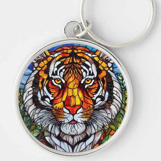 Porte-clés Vitreaux de tigre (Devant)