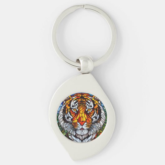 Porte-clés Vitreaux de tigre (Devant)