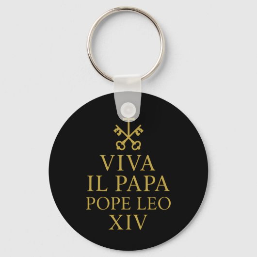 Porte-clés Viva Il Papa Pape Leo Xiv Vive Le Pape Dieu B (Recto)