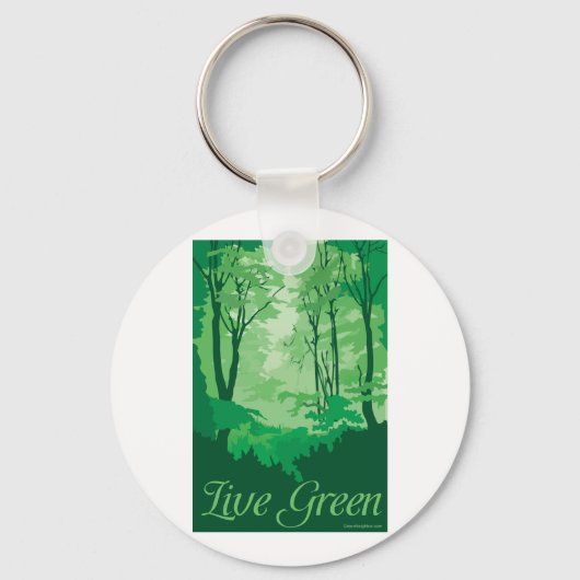 Porte-clés Vivant Vert - Hugger d'arbre (Recto)