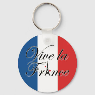 Porte-clés Vive la France Typography