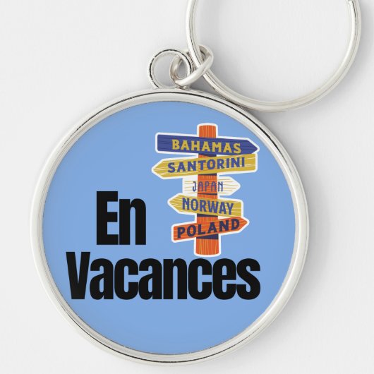 Porte-clés Vive les vacances (Devant)