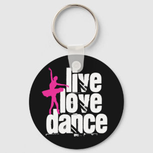 Porte-clés Vivre, Amour, Danse Ballerina