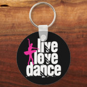 Porte-clés Vivre, Amour, Danse Ballerina (Recto)