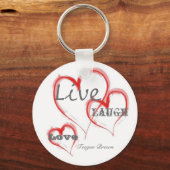 Porte-clés Vivre, Amour, Rire, Teague Brown (Recto)